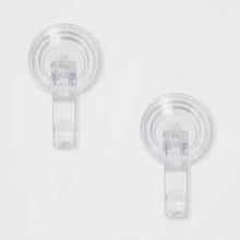 Load image into Gallery viewer, 2pk PowerLock Suction Hooks Clear - Room Essentials