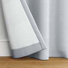 Load image into Gallery viewer, 63" X 42" Heathered Thermal Room Darkening Curtain Panel Gray - Room Essentials