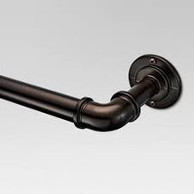 Load image into Gallery viewer, 66" - 120" French Pipe Drapery Rod Bronze - Threshold