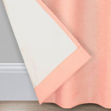 Load image into Gallery viewer, 84" X 42" Braxton Blackout Window Curtain Panel Coral - Eclipse