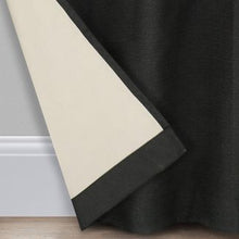 Load image into Gallery viewer, 84" X 42" Braxton Thermaback Blackout Window Curtain Panel Black - Eclipse