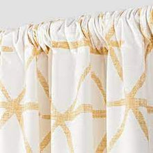 Load image into Gallery viewer, 84" x 54" Sketched Triangle Curtain Panel Wheat - Project 62