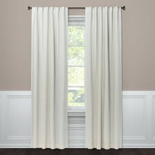 Load image into Gallery viewer, 95" X 50" Aruba Linen Blackout Curtain Panel Sour Cream - Threshold