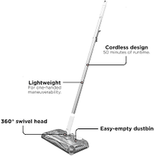 Load image into Gallery viewer, Black+Decker Lithium Powered Sweeper - White