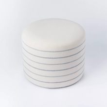 Load image into Gallery viewer, Lynwood Upholstered Round Cube White - Threshold desinged by Studio McGee