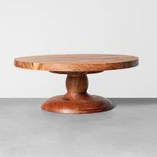 Load image into Gallery viewer, Short Wood Cake Stand - Hearth & Hand with Magnolia