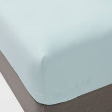 Load image into Gallery viewer, Twin 300 Thread Count Ultra Soft Fitted Sheet Light Blue - Threshold