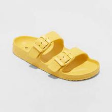 Load image into Gallery viewer, Women's Neida EVA Two Brand Slide Sandals - Yellow 8