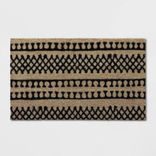 Load image into Gallery viewer, 1&#39;6&quot; X 2&#39;6&quot; Stripe Tufted Doormat Black - Project 62
