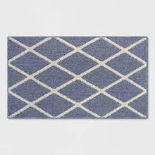 Load image into Gallery viewer, 1&#39;8&quot; x 2&#39;10&quot;/20&quot; x 34&quot; Diamond Washable Tufted and Hooked Accent Rug Indigo - Threshold
