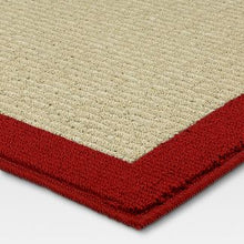 Load image into Gallery viewer, 1&#39;8&quot; X 2&#39;6&quot; Madison Border Washable Accent Rug Red - Threshold
