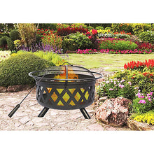 Load image into Gallery viewer, 24&quot; Steel Lattice Wood Burning Fire Pit - Bond
