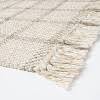 Load image into Gallery viewer, 2&#39;1&quot; x 3&#39;2&quot; Woven Indoor/Outdoor Rug with Fringe Linen - Threshold designed with Studio McGee
