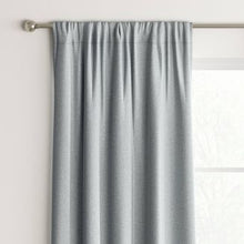 Load image into Gallery viewer, 63&quot; X 42&quot; Heathered Thermal Room Darkening Curtain Panel Gray - Room Essentials
