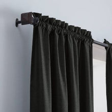 Load image into Gallery viewer, 84&quot; X 42&quot; Braxton Thermaback Blackout Window Curtain Panel Black - Eclipse
