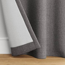 Load image into Gallery viewer, 84&quot; X 42&quot; Heathered Thermal Room Darkening Curtain Panel Dark Gray - Room Essentials
