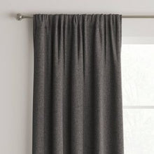 Load image into Gallery viewer, 84&quot; X 42&quot; Heathered Thermal Room Darkening Curtain Panel Dark Gray - Room Essentials
