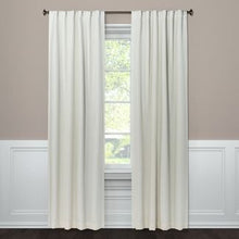 Load image into Gallery viewer, 95&quot; X 50&quot; Aruba Linen Blackout Curtain Panel Sour Cream - Threshold
