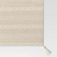 Load image into Gallery viewer, Cotton Printed Placemat with Tassels Beige - Threshold
