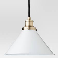 Crosby Small Pendant Ceiling Light White Includes Energy Efficient Bulb - Threshold