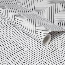 Diamond Peel & Stick Wallpaper Black/White - Project 62