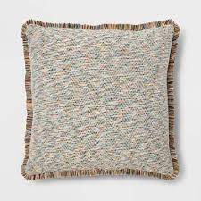 Euro Multi Fringe Jacquard Decorative Throw Pillow - Opalhouse
