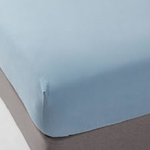 Load image into Gallery viewer, Full 300 Thread Count Ultra Soft Fitted Sheet Light Indigo - Threshold
