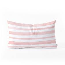 Kelly Haines Stripes Lumbar Throw Pillow Pink - Deny Designs
