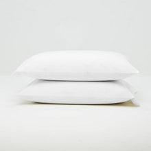 Load image into Gallery viewer, King Washed Supima Percale Solid Pillowcase Set White - Casaluna
