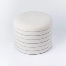 Load image into Gallery viewer, Lynwood Upholstered Round Cube White - Threshold desinged by Studio McGee
