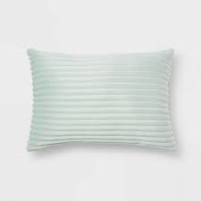 Oblong Cut Plush Decorative Throw Pillow Mini Mint - Room Essentials