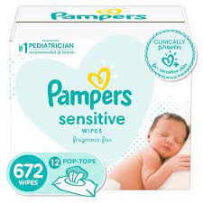 Pampers Sensitive Baby Wipes 12x - 672ct