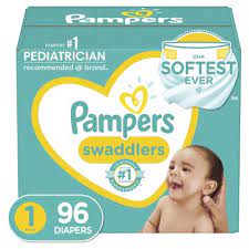 Pampers Swaddlers Disposable Diapers - Size 1 (96ct)
