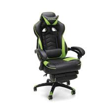 Reclining Gaming Chair with Footrest Green - RESPAWN