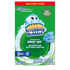 Scrubbing Bubbles Continuous Clean Drop-Ins Blue Discs - 5ct 7.05oz