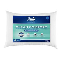 Load image into Gallery viewer, Sealy Standard Clean Comfort Antimicrobial All Position Bed Pillow
