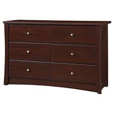 Storkcraft Crescent 6 Drawer Dresser - Espresso Brown