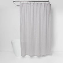 Load image into Gallery viewer, Tonal Striped Shower Curtain Gray - Threshold
