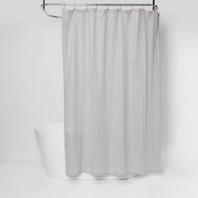 Load image into Gallery viewer, Tonal Striped Shower Curtain Gray - Threshold
