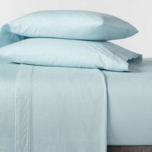 Load image into Gallery viewer, Twin 300 Thread Count Ultra Soft Fitted Sheet Light Blue - Threshold
