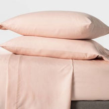 Load image into Gallery viewer, Twin Solid Flat Sheet Separates Pink - Pillowfort
