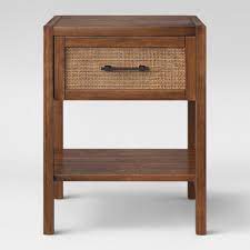 Warwick End Table with Drawer Brown - Threshold